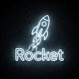 Rocket · LED Neon — Weiß
