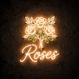 Roses · LED Neon — Warmweiß