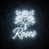 Roses · LED Neon — Weiß