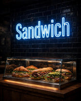 Sandwich · LED Neon — Blau