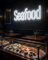 Seafood · LED Neon — Weiß