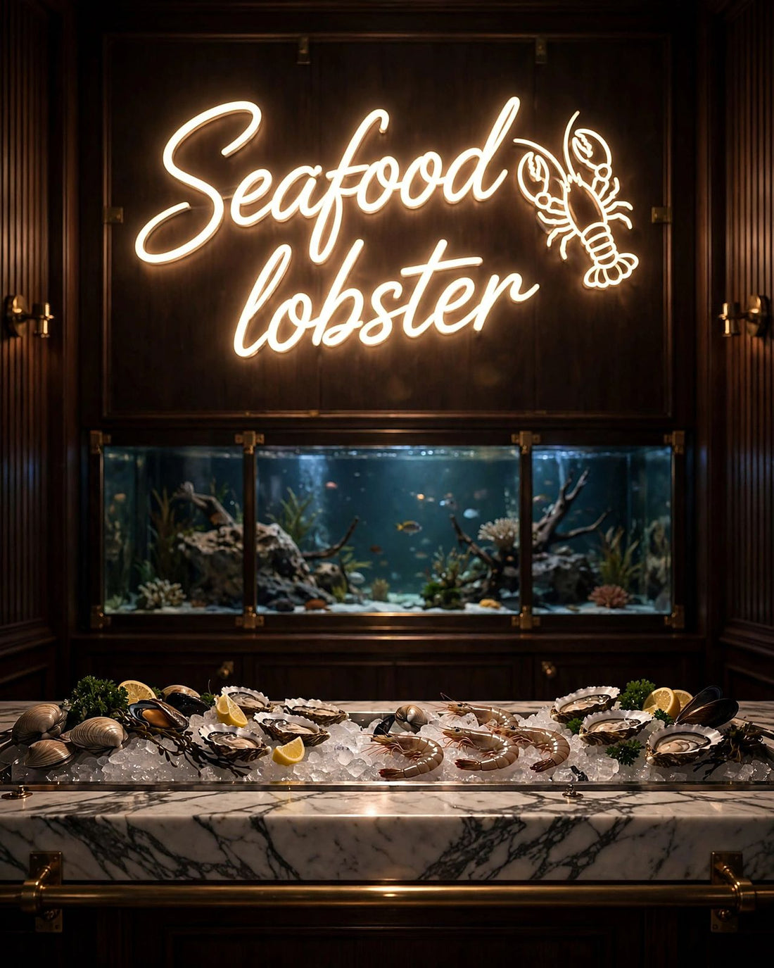 Seafood lobster · LED Neon