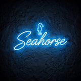 Seahorse · LED Neon — Blau