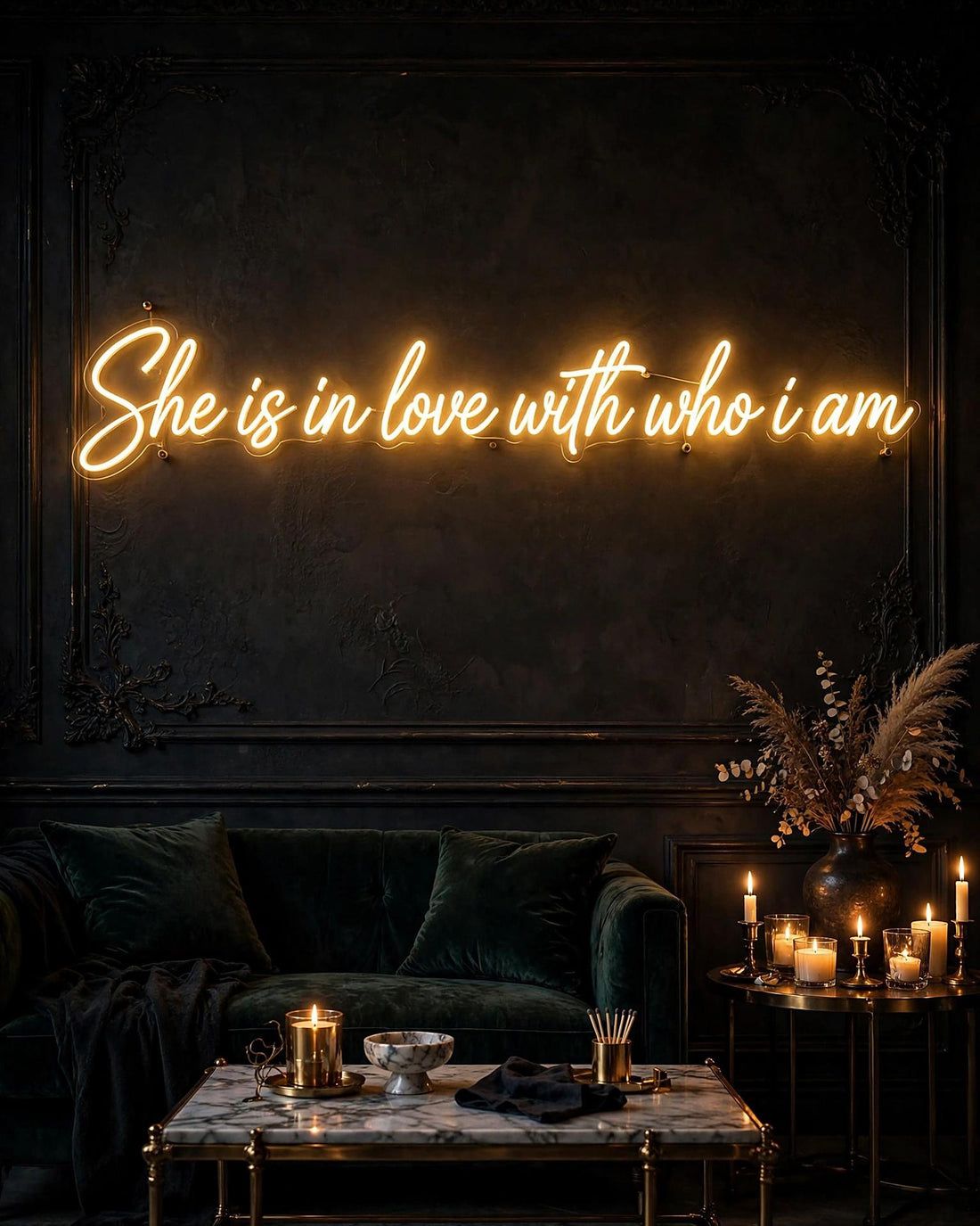 She is in love with who i am · LED Neon