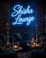 Shisha Lounge · LED Neon — Blau