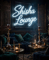 Shisha Lounge · LED Neon — Weiß