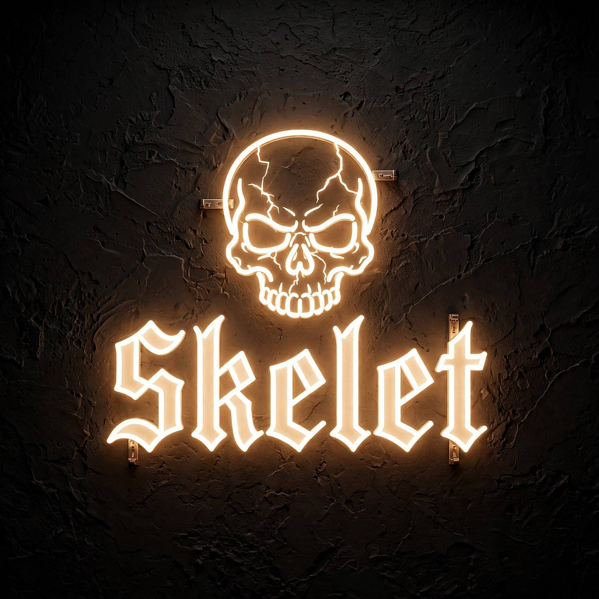 Skelet · LED Neon — Warmweiß
