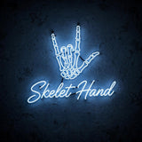 Skelet Hand · LED Neon — Blau