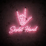 Skelet Hand · LED Neon — Pink