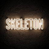 Skeleton · LED Neon — Warmweiß