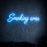 Smoking area · LED Neon — Blau