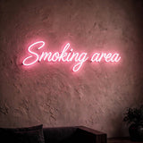 Smoking area · LED Neon — Pink