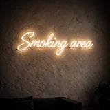 Smoking area · LED Neon — Warmweiß