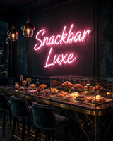 Snackbar Luxe · LED Neon — Pink