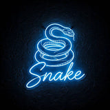 Snake · LED Neon — Blau