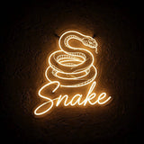 Snake · LED Neon — Warmweiß
