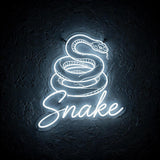 Snake · LED Neon — Weiß