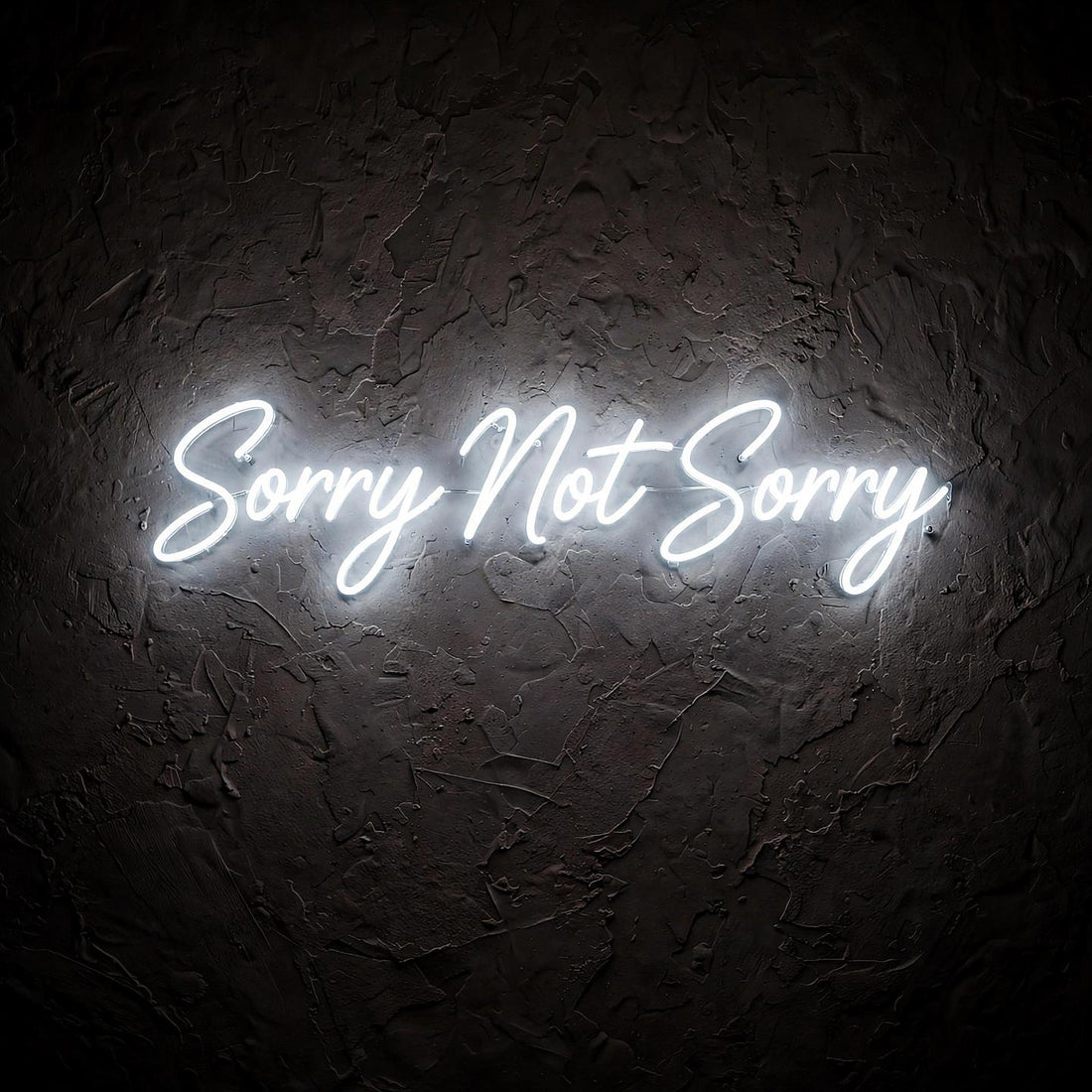 Sorry Not Sorry · LED Neon — Weiß