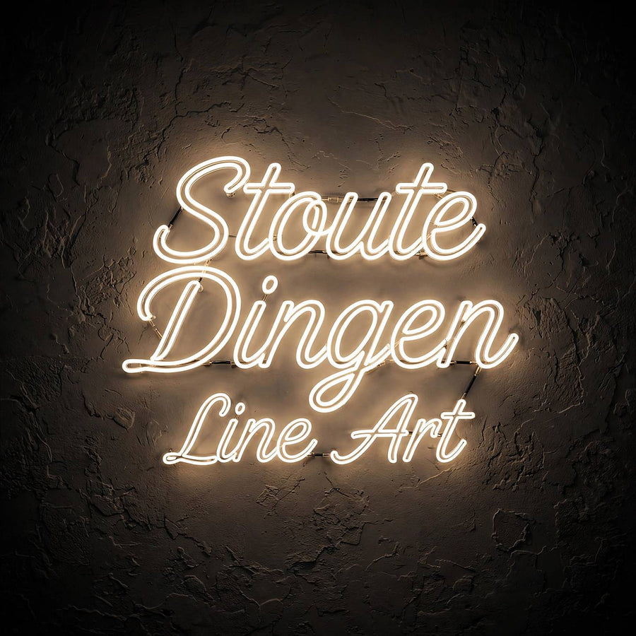 Stoute Dingen Line Art · LED Neon