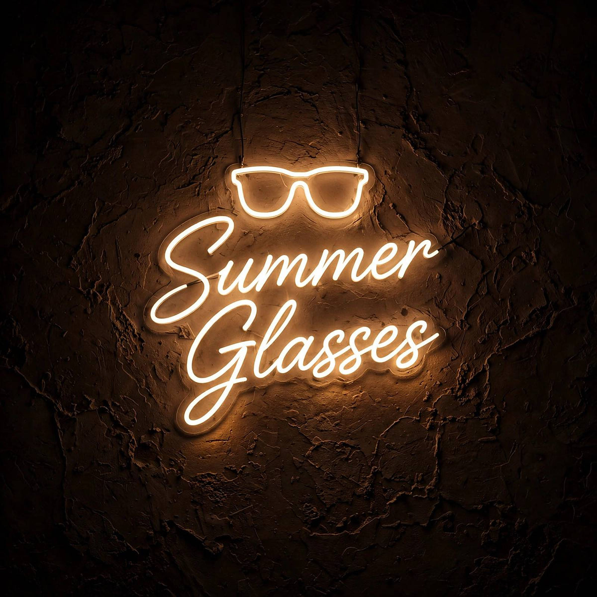 Summer Glasses · LED Neon — Warmweiß