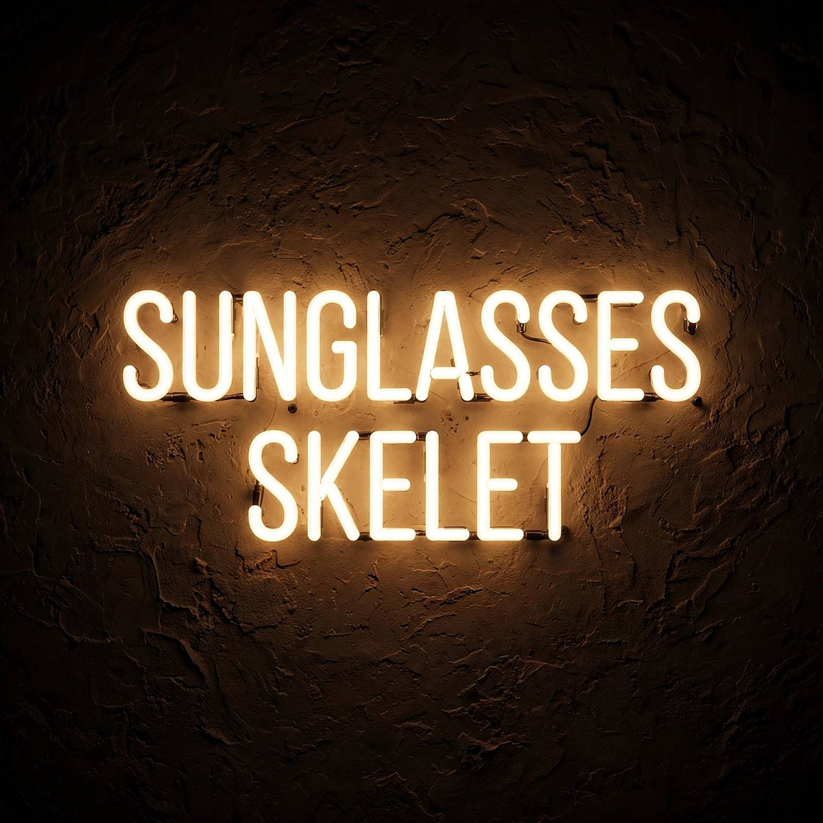 Sunglasses Skelet · LED Neon — Warmweiß