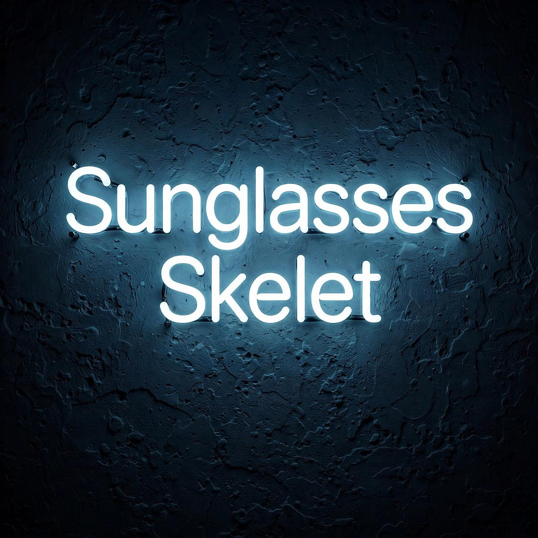 Sunglasses Skelet · LED Neon — Weiß