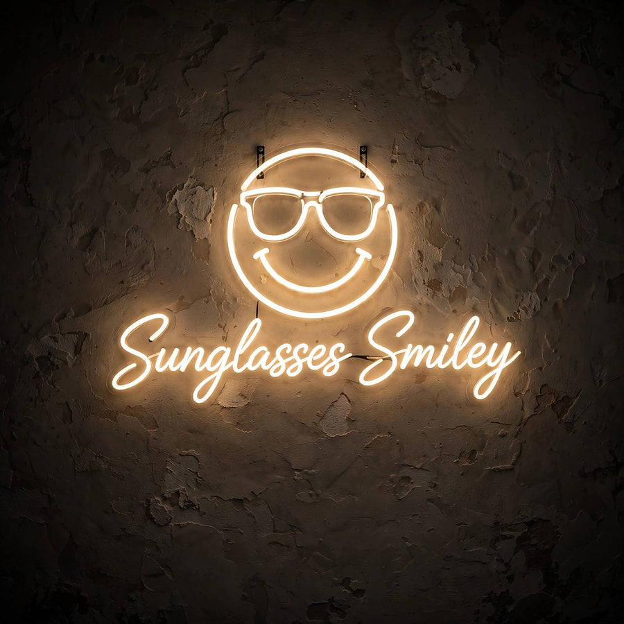 Sunglasses Smiley · LED Neon