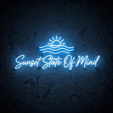 Sunset State Of Mind · LED Neon — Blau