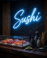 Sushi · LED Neon — Blau