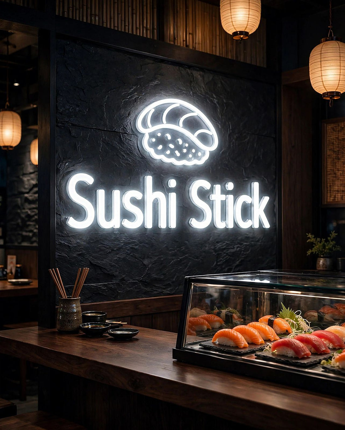 Sushi Stick · LED Neon — Weiß