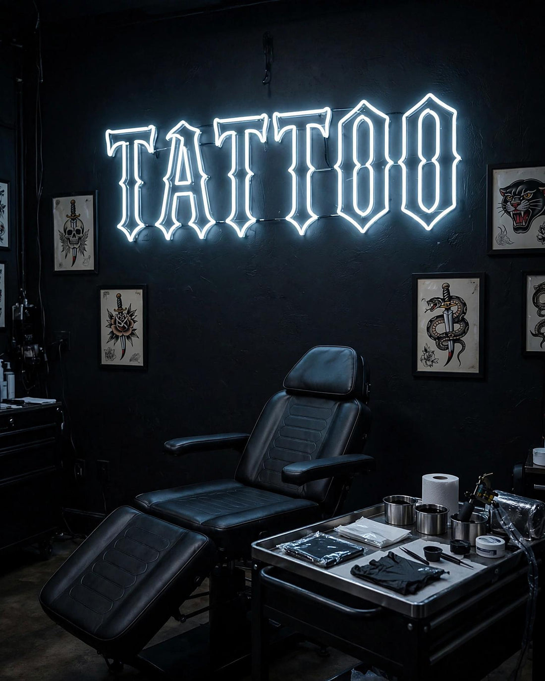 Tattoo · LED Neon — Weiß