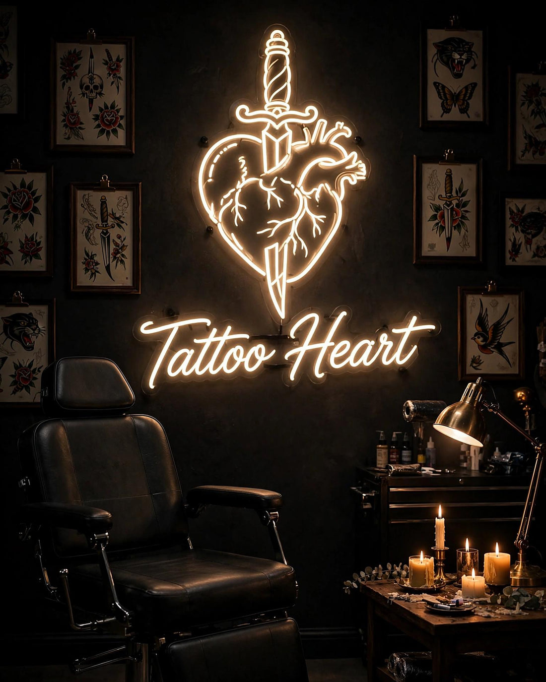 Tattoo Heart · LED Neon