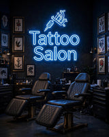 Tattoo Salon · LED Neon — Blau