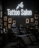 Tattoo Salon · LED Neon — Weiß