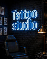 Tattoo studio · LED Neon — Blau