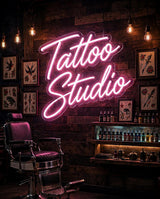 Tattoo Studio · LED Neon — Pink
