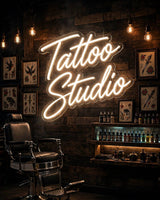 Tattoo Studio · LED Neon — Warmweiß