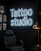 Tattoo studio · LED Neon — Weiß
