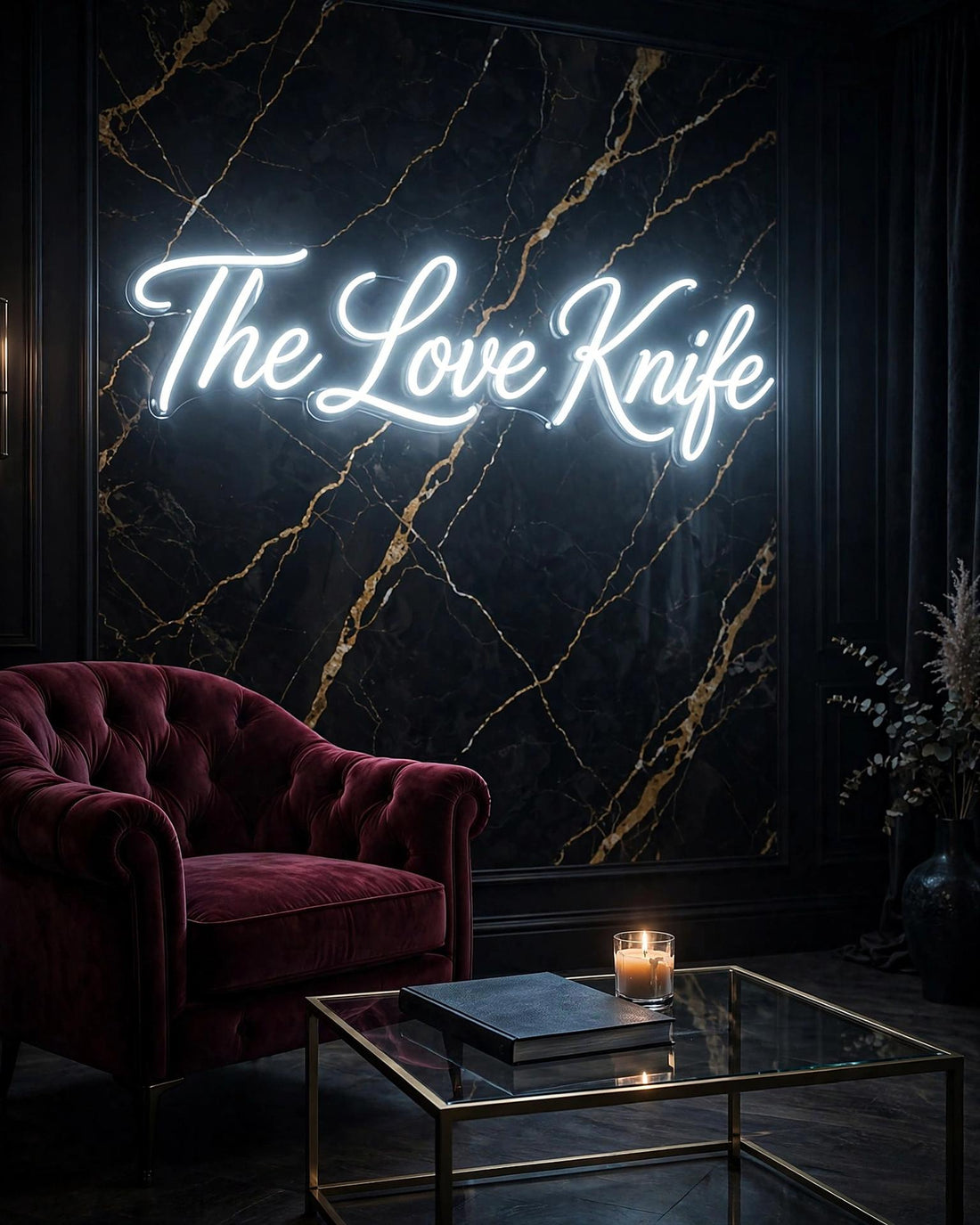 The Love Knife · LED Neon — Weiß