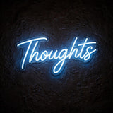 Thoughts · LED Neon — Blau