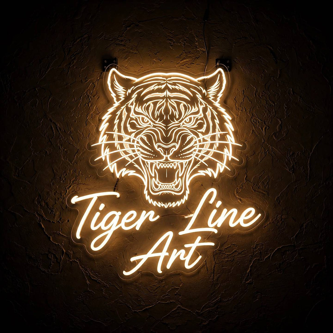 Tiger Line Art · LED Neon