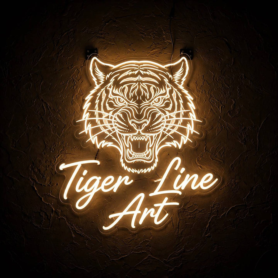 Tiger Line Art · LED Neon