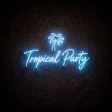 Tropical Party · LED Neon — Blau