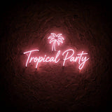 Tropical Party · LED Neon — Pink