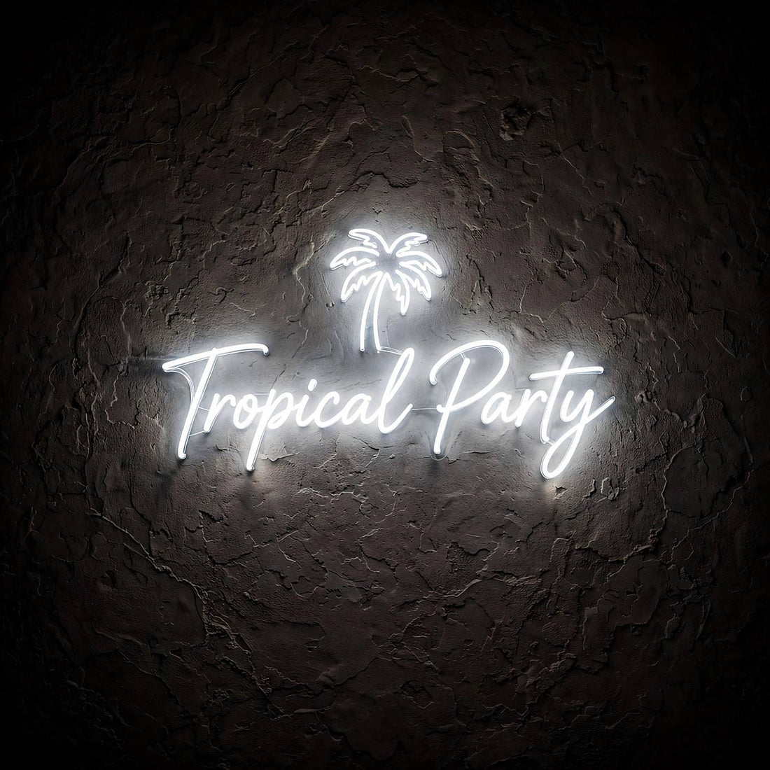 Tropical Party · LED Neon — Weiß