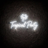 Tropical Party · LED Neon — Weiß