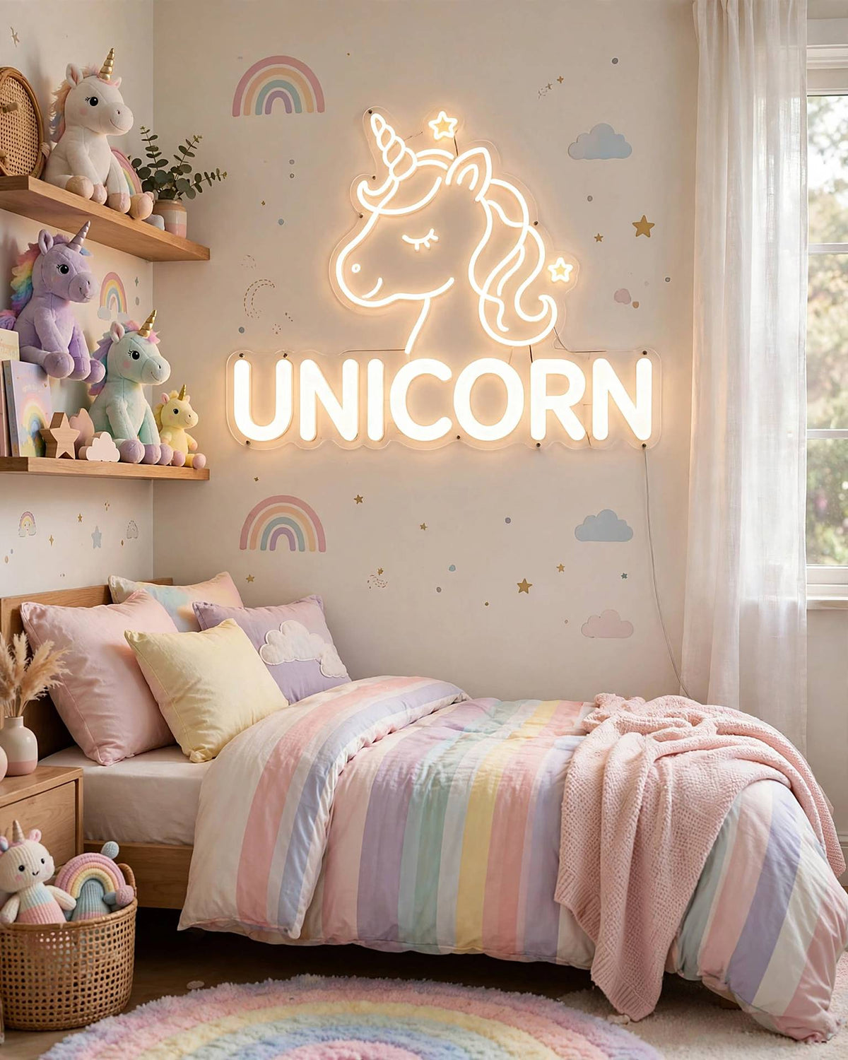 Unicorn · LED Neon — Warmweiß