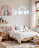 Unicorn · LED Neon — Weiß
