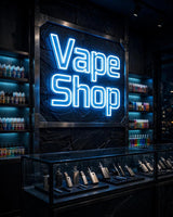 Vape Shop · LED Neon — Blau