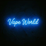 Vape World · LED Neon — Blau